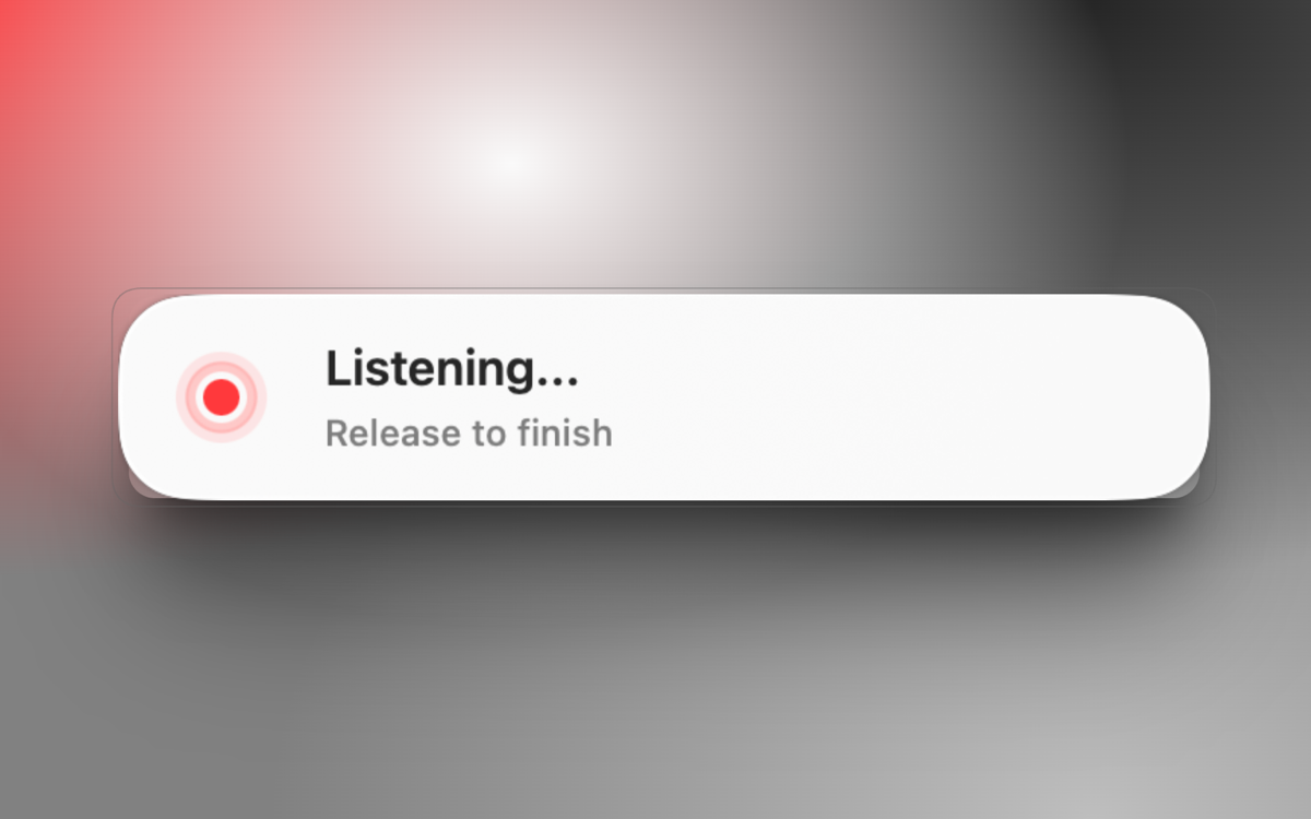 Velox Floating Panel - Recording State